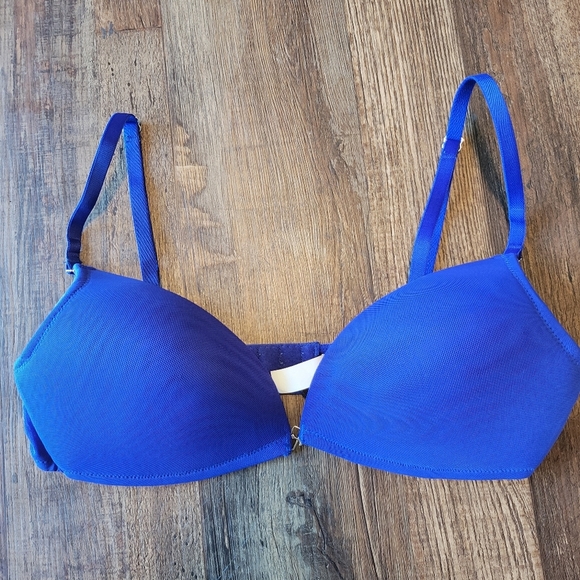 Fredrick's Of Hollywood Blue Push Up Bra - Picture 1 of 7